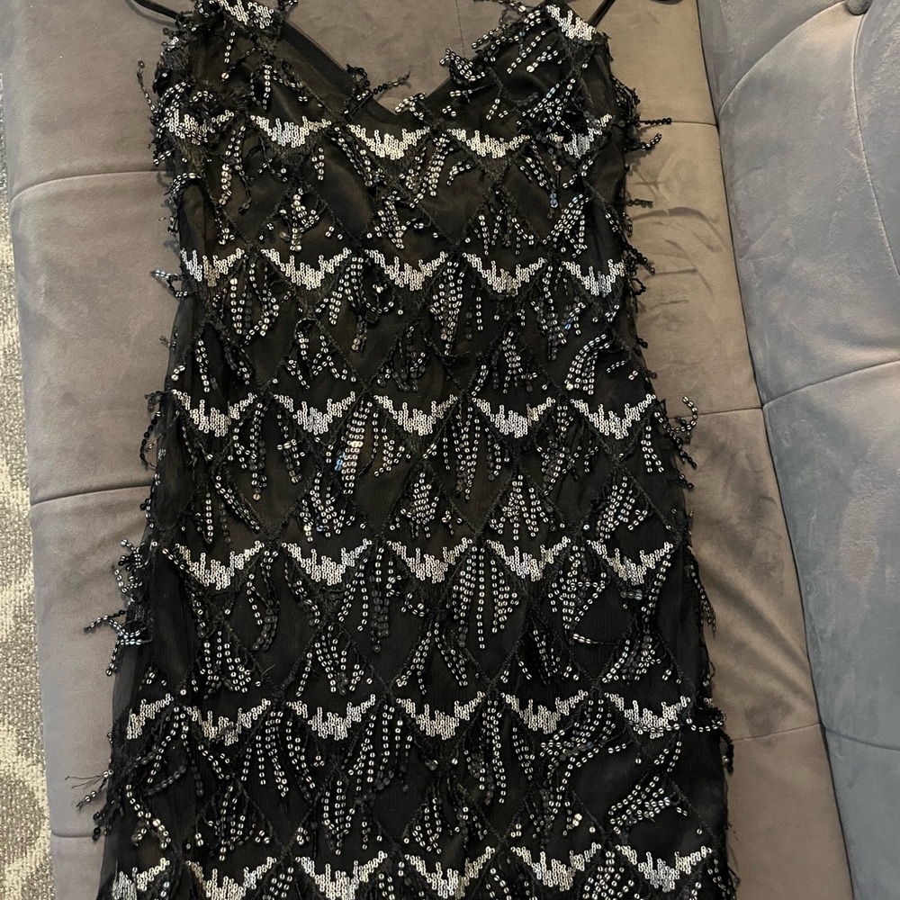 Lulus Black sequin dress